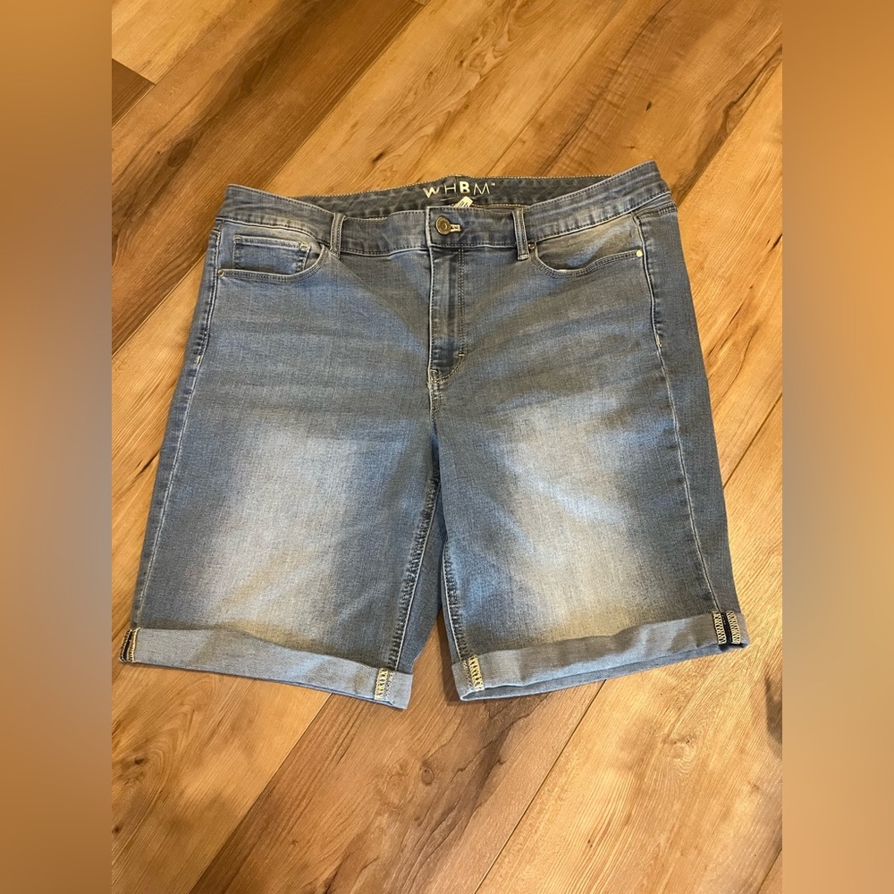 White House Black Market Denim Bermuda Shorts